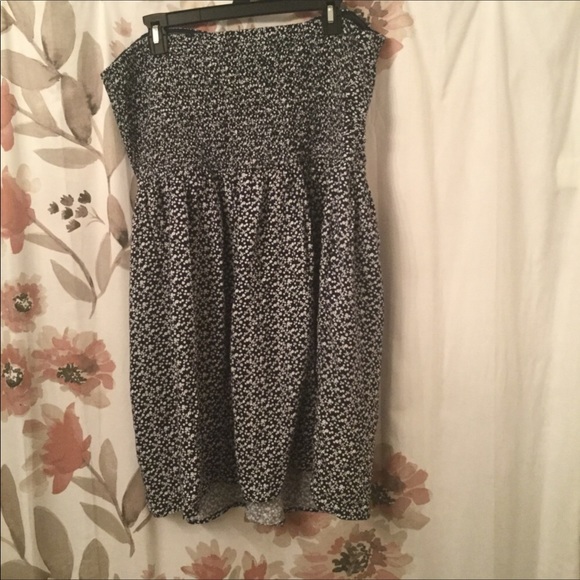 NWOT, dark blue/white cotton dress, pockets👋 - Picture 2 of 7
